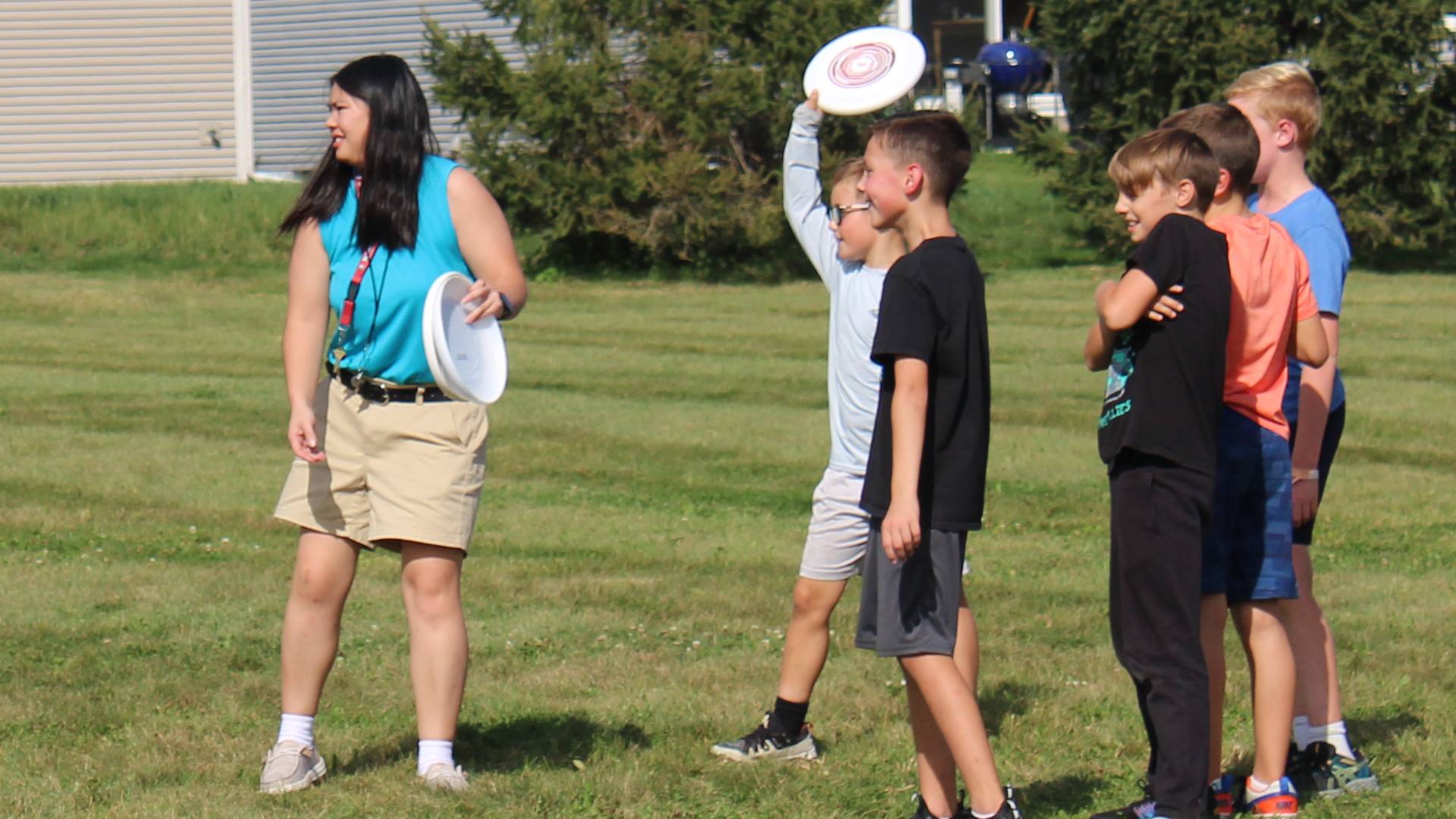 Class poses for photo